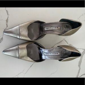 Vintage Manila Blahnik D’Orsay style leather pumps
